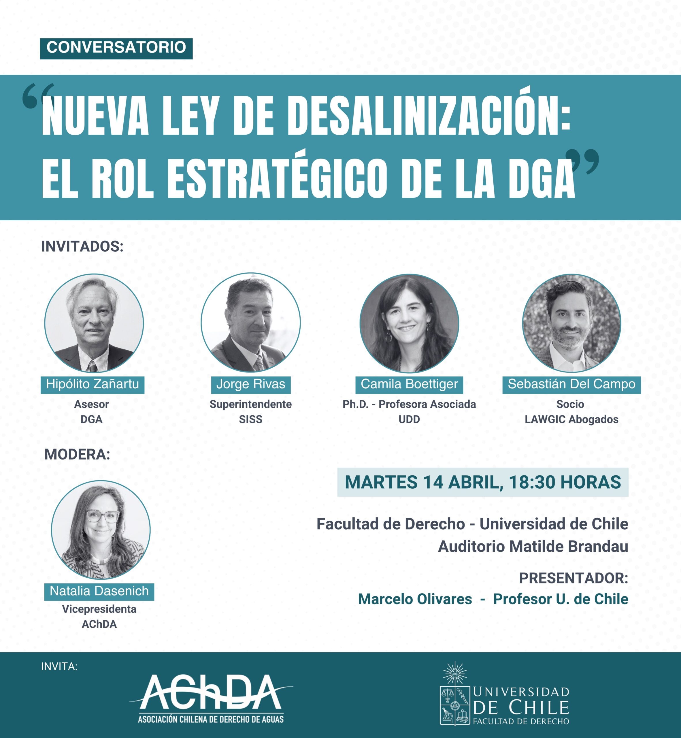 Conversatorio AChDA: “Nueva Ley de Desalinización: El Rol Estratégico de la DGA”